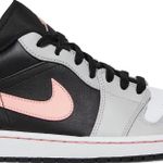 Tênis Air Jordan 1 Low Grey Fog Bleached Coral