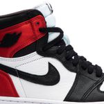 Tênis Air Jordan 1 Retro High Satin Black Toe