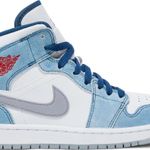 Tênis  Air Jordan 1 Mid SE French Blue