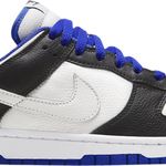 Tênis Nike Dunk Low White Black Game Royal
