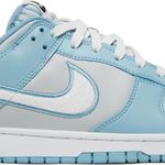 Tênis Nike Dunk Low Fleece Swoosh - Light Blue