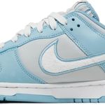 Tênis Nike Dunk Low Fleece Swoosh - Light Blue