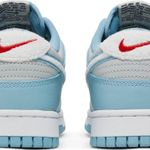 Tênis Nike Dunk Low Fleece Swoosh - Light Blue