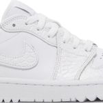 Tênis Air Jordan 1 Low SE White Crocodile
