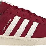 Tênis Adidas Sporty & Rich x Campus 80s Collegiate Burgundy