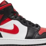 Tênis  Air Jordan 1 Mid Bred Toe