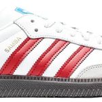 Tênis Adidas Samba OG White Scarlet