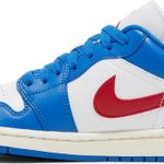 Tênis Air Jordan 1 Low Sport Blue Gym Red