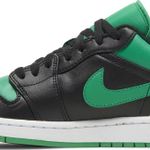 Tênis Air Jordan 1 Low Black Lucky Green