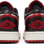 Tênis Air Jordan 1 Low White Gym Red