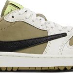 Tênis Travis Scott x Air Jordan 1 Low Golf Neutral Olive