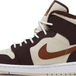 Tênis Air Jordan 1 Mid SE Cream Dark Chocolate