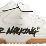 Tênis Off-White Out of Office For Walking - White Black