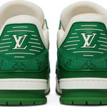 Tênis Louis Vuitton Louis Vuitton Trainer Green Monogram Denim