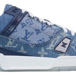 Tênis Louis Vuitton Louis Vuitton Trainer Monogram Denim