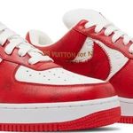 Tênis Nike Louis Vuitton x Air Force 1 Low White Comet Red