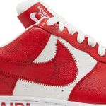 Tênis Nike Louis Vuitton x Air Force 1 Low White Comet Red