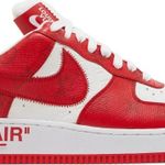 Tênis Nike Louis Vuitton x Air Force 1 Low White Comet Red