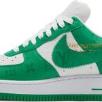 Tênis Nike Louis Vuitton x Air Force 1 Low White Gym Green