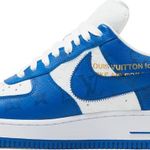 Tênis Nike Louis Vuitton x Air Force 1 Low White Team Royal