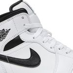 Tênis Air Jordan 1 Mid White Black