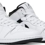 Tênis Air Jordan 1 Mid White Black