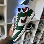 Tênis Nike Dunk Low Gorge Green Team Red (PRONTA ENTREGA)