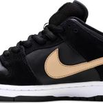 Tênis Nike Dunk Low SB Pro Metallic Gold