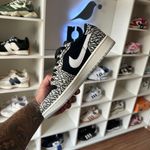 Tênis Air Jordan 1 Low Black Cement (PRONTA ENTREGA)