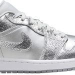 Tênis Air Jordan 1 Low Metallic Silver