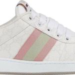 Tênis Gucci Screener Sneaker GG Monogram - White Pink