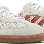 Tênis Adidas Samba OG Crystal White Preloved Red