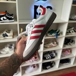 Tênis Adidas Samba OG White Scarlet (PRONTA ENTREGA)