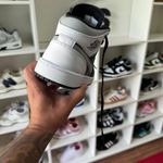 Tênis Air Jordan 1 Mid White Shadow (PRONTA ENTREGA)