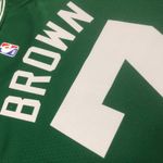 Regata NBA Boston Celtics Nike Icon Edition 24/25 Swingman Jersey Verde Jaylen Brown 7