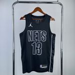 Regata NBA Brooklyn Nets Jordan Statement Edition 22/23 Swingman Jersey Preta James Hardene 13