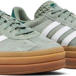 Tênis Adidas Gazelle Bold Silver Green Gum
