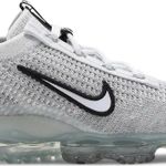 Tênis Nike Air VaporMax 2021 Flyknit White Metallic Silver