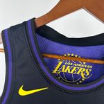 Regata NBA Los Angeles Lakers Swingman City Edition 24/25 Roxa LeBron James 23