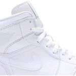 Tênis Air Jordan 1 Mid Triple White 2018
