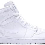 Tênis Air Jordan 1 Mid Triple White 2018
