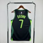 Regata  NBA Boston Celtics 24/25 Nike City Edition Swingman Jersey PretaJaylen Brown 7
