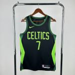 Regata  NBA Boston Celtics 24/25 Nike City Edition Swingman Jersey PretaJaylen Brown 7