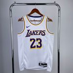 Regata NBA Los Angeles Lakers Nike Association Edition Swingman Jersey 24/25 Branca LeBron James 23