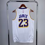 Regata NBA Los Angeles Lakers Nike Association Edition Swingman Jersey 24/25 Branca LeBron James 23