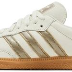 Tênis Adidas Samba OG Off White Wonder Gold Metallic