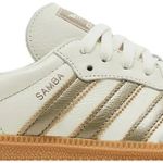 Tênis Adidas Samba OG Off White Wonder Gold Metallic