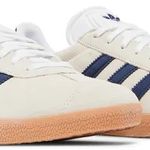 Tênis Adidas Gazelle Indoor Off White Dark Blue Gum