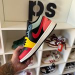 Tênis Air Jordan 1 Low SE Black Multi-Color  (PRONTA ENTREGA)