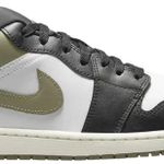 Tênis Air Jordan 1 Low Black Toe Medium Olive